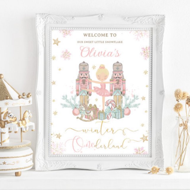 Nutcracker Winter Onederland 1:a födelsedagen Poster (Skapare uppladdad)