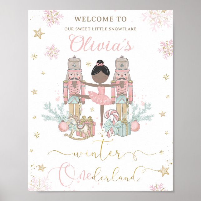 Nutcracker Winter Onederland 1-årsfirande  Poster (Framsidan)