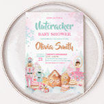 Nutcracker Winter Snöflingor Baby Shower Inbjudningar<br><div class="desc">Välkomna din lilla med vår hjärtliga Nutcracker Baby Shower-inbjudan utskrivbar. Anpassa för att  glädjen med dina kära! BS971</div>