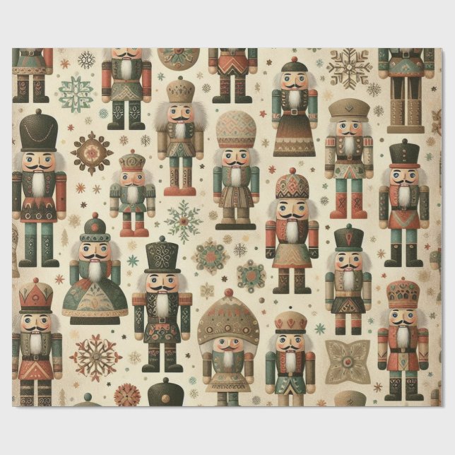 Nutcracker Wrapping Papper Presentpapper (Platt)