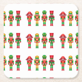 Nutcrackers-dekorationen Underlägg Papper Kvadrat
