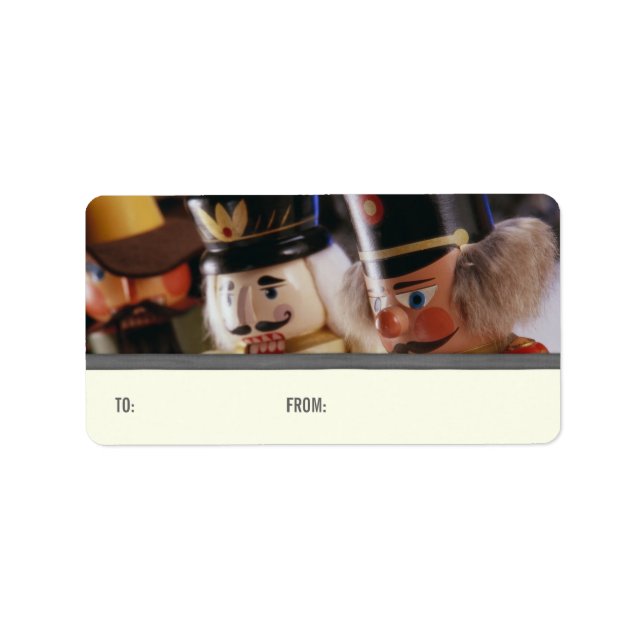 Nutcrackers Gift-Märkre Adressetikett (Framsidan)