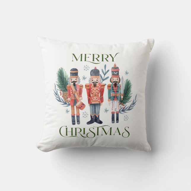 Nutcrackers God jul Typografi Kudde (Framsida)