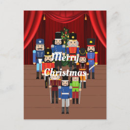 Nutcrackers jul på scenen helg vykort