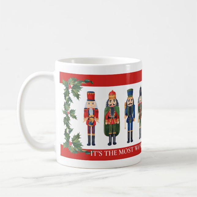 Nutcrackers och Holly Mest underbara år Kaffemugg (Vänster)