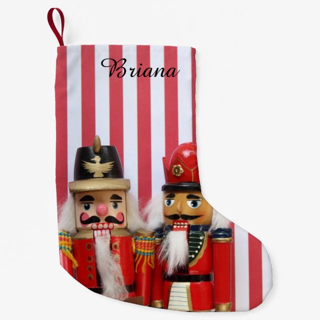 Nutcrackers på rand liten julstrumpa (Framsidan)