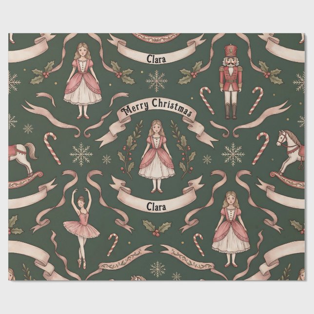 Nutcraker Elegant  Presentpapper (Platt)