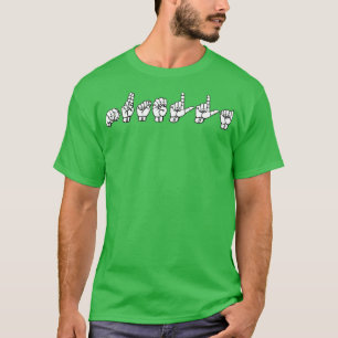 NUTELLA ASL-teckenspråksdesign 2 T Shirt