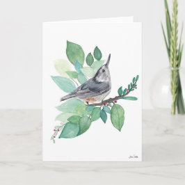 Nuthatch Bird Card Kort