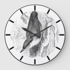 Nuthatch British Bird Large Clock Stor Klocka
