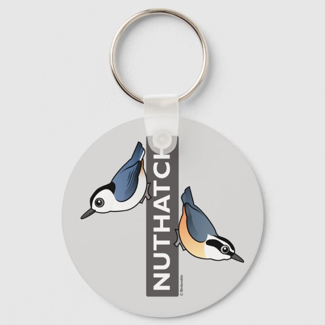 Nuthatch Fläkt Nyckelring (Framsida)