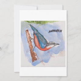 Nuthatch Greeting Card Inbjudningar