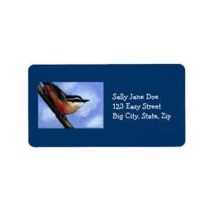 NUTHATCH I PASTELL: ADRESSETIKETTER