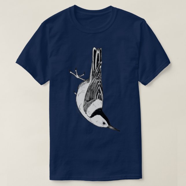 Nuthatch Illustration T Shirt (Design framsida)