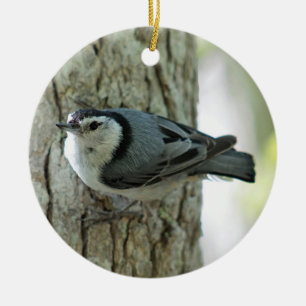Nuthatch Julgransprydnad Keramik