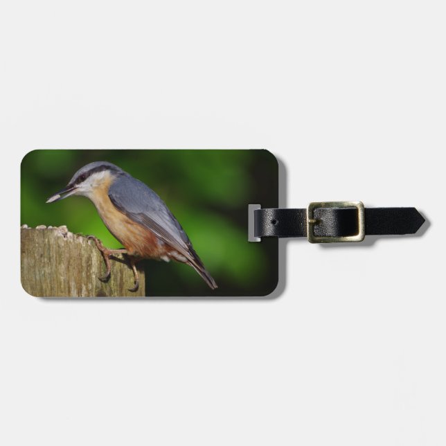 Nuthatch Luggage Tag Bagagebricka (Horisontell Framsida)