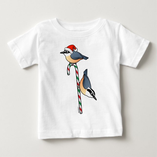 Nuthatch Santa T-shirt (Framsida)