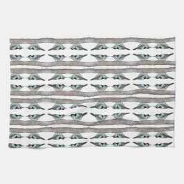 Nuthatches White Blue Kitchen Towels Kökshandduk