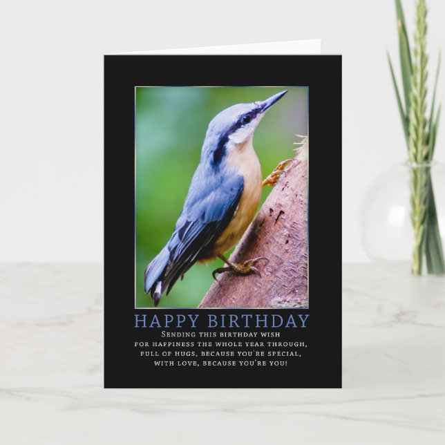 Nuthatday Greeting Card Kort (Framsida)