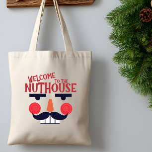 Nuthouse Funny jul Helgdag Livsmedel Tygkasse