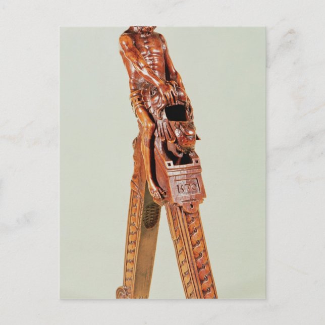 Nutkrackare i form av en man vykort (Framsida)