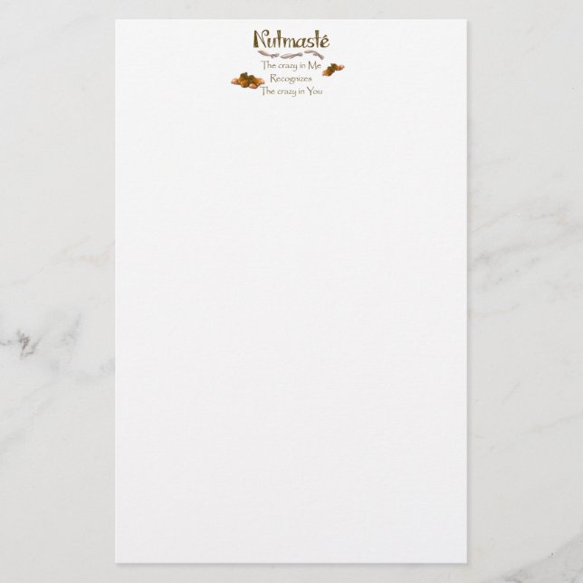 Nutmaste Brevpapper (Framsida)