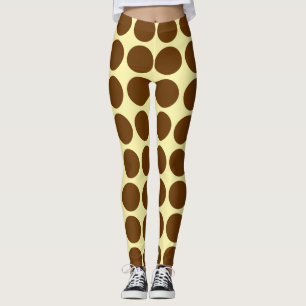 Nutmeg Cream Neutralt Dots Leggings