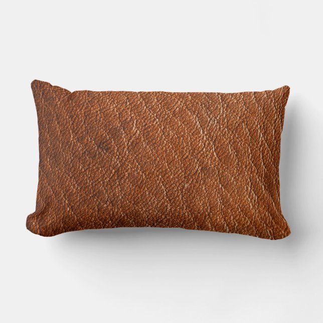 Nutmeg Leather Lumbarkudde (Framsida)