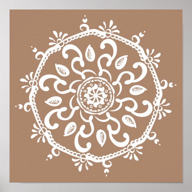 Nutmeg Mandala Poster (Framsidan)