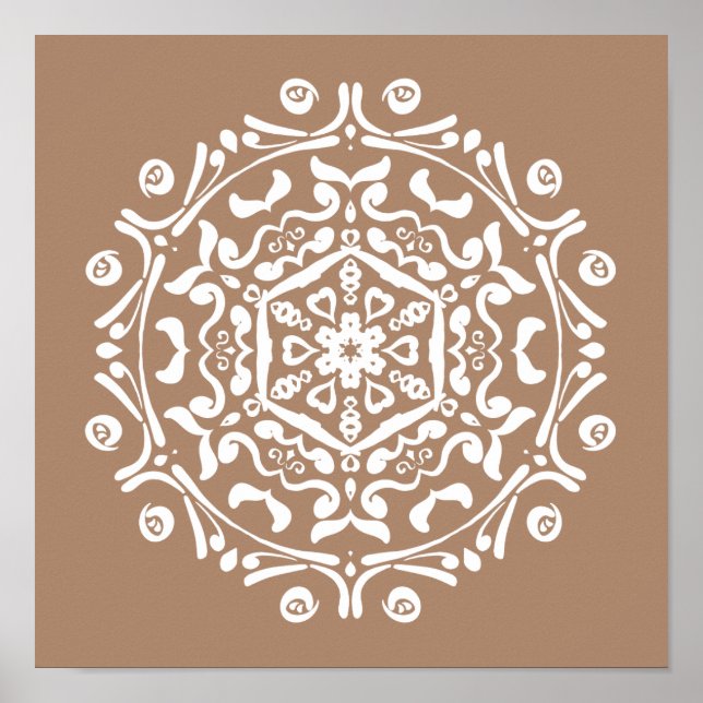 Nutmeg Mandala Poster (Framsidan)