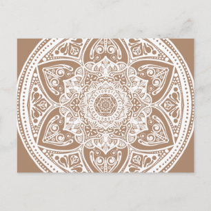 Nutmeg Mandala Vykort
