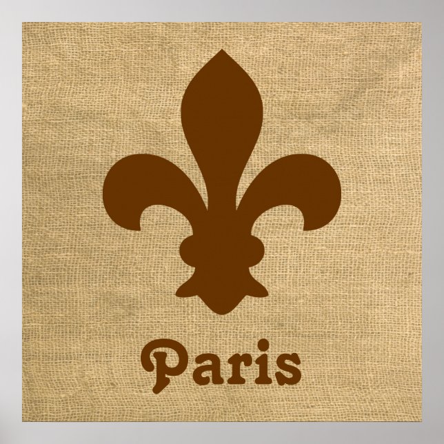 Nutmeg Parisian Moods Fleur de Lys Poster (Framsidan)