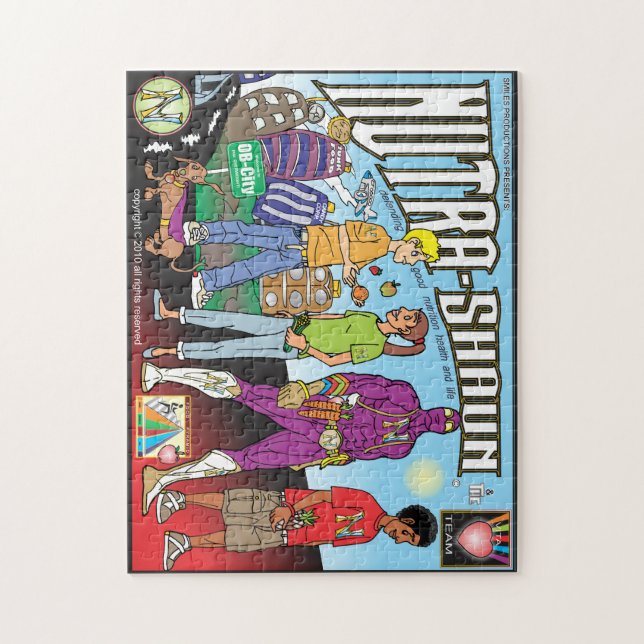 Nutra-Shaun och Vita-teamet Pussel (Vertikal)