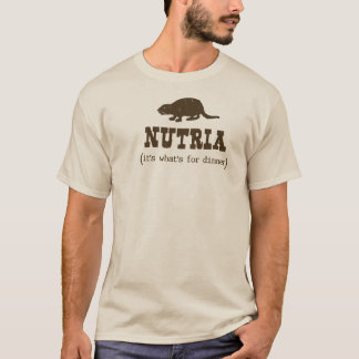 Nutria middagmanar utslagsplats tee shirt