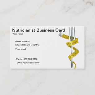 Nutricianist eller Nutricionist visitkortar Visitkort