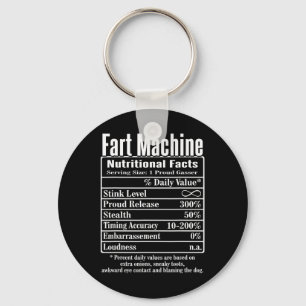 Nutrion Facts Fart Maskin Pappa Jokes Funny Fartin Nyckelring