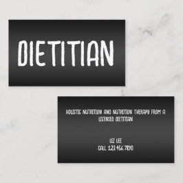 Nutrition Dietitian Foodie Visitkort