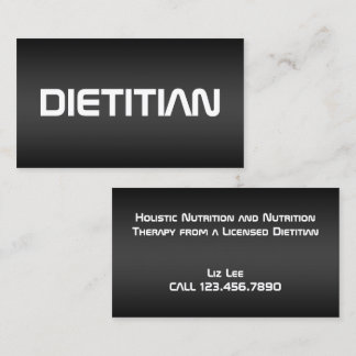 Nutrition Trainer Dietitian Foodie Visitkort