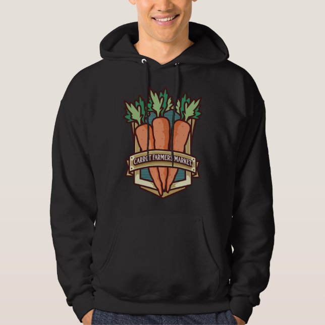 Nutritionist Carrot for Dietician and Vegan 6 Hoodie (Framsida)
