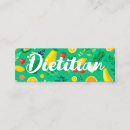 Nutritionist Dietitian Mini Visitkort