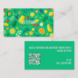 Nutritionist Dietitian QR-kod Visitkort