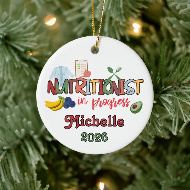 Nutritionist In Progress Julgransprydnad Keramik (Träd)