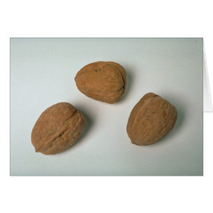 Nutritionous valnötter hälsningskort