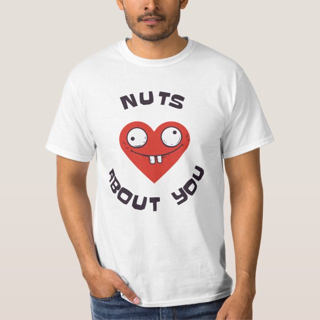 nuts about you t shirt (Framsida)