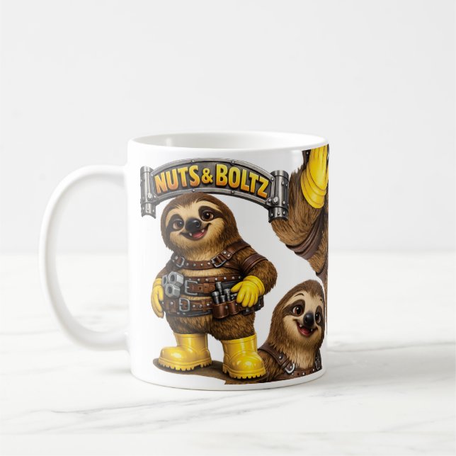 Nuts & Boltz Sloth Kaffemugg (Vänster)