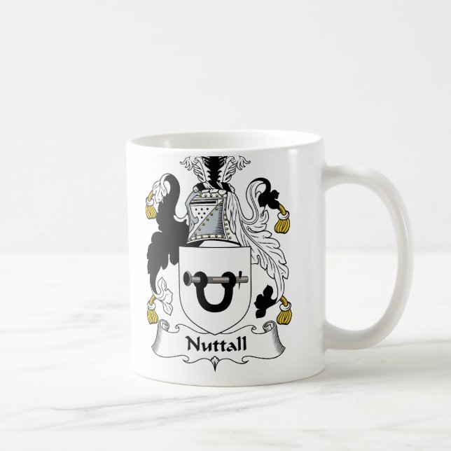 Nuttall familjvapensköld kaffemugg (Höger)