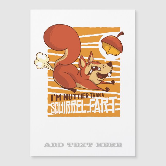 Nuttier Than A Squirrel Fart Funny Mad Crazy (Framsida)