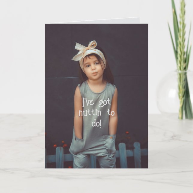 NUTTIN ATT GÖRA - TÄNKANDET PÅ DIN KORT (Framsida)