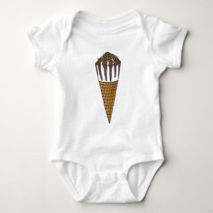 Nutty Buddy Chocolate Ice Cream Sweet Shoppe Cone T Shirt