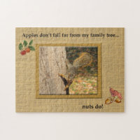 Nutty Family Squirrel Jigszle Puzzle